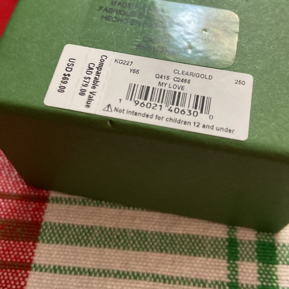 NWT! ♠️ kate spade chain necklace w/pendant. Heart cubic zirconia. In gift box! - Picture 11 of 11